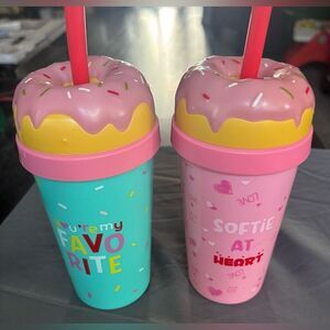 2 New Colorful Sprinkle Tumbler Set NWT